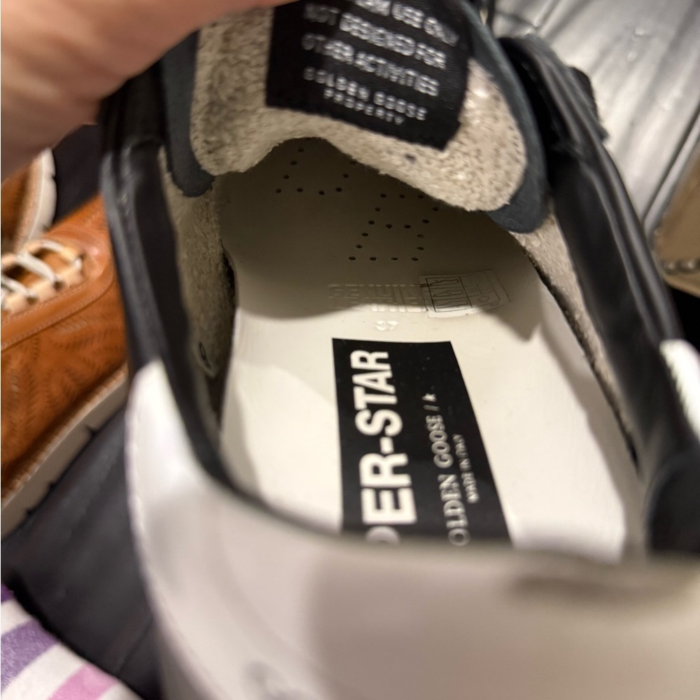 Golden Goose EUC Superstar Black Leather Trainers Size 37 - Picture 14 of 14